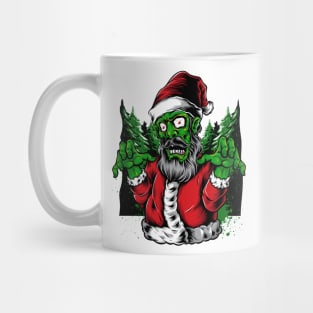 Santa Zombie Scary Mug